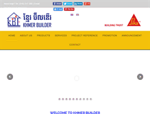 Tablet Screenshot of khmer-builder.com